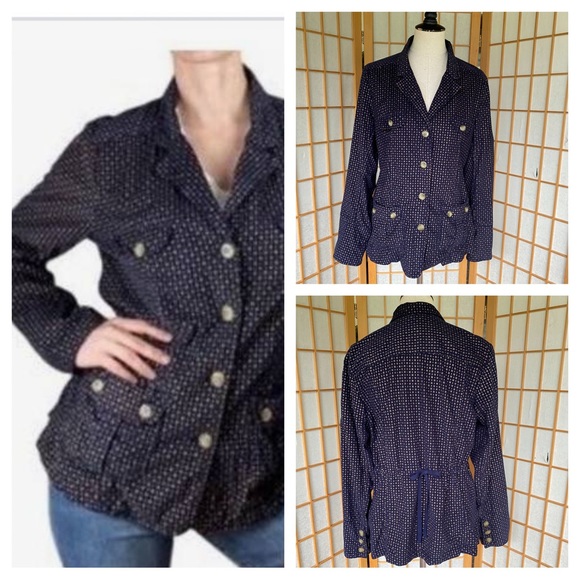 Sundance Lightweight Corduroy Blue and Gold Jacket SZ L - Picture 1 of 14